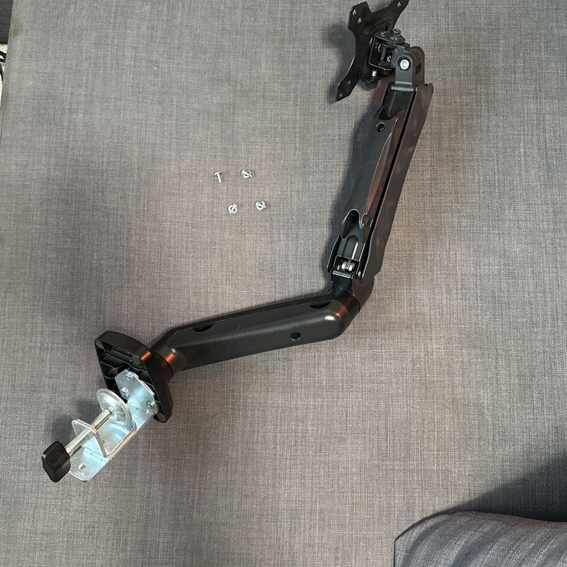 Single LCD Monitor Height Adjustable Desk Mount Stand