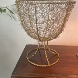 Gold Basket Vintage 