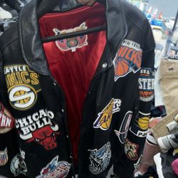 Jeff Hamilton NBA College Faux Leather Jacket 