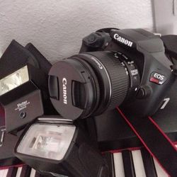 Cámara Profesional Canon Revel Eds T6 2 Flash  $140 Firm Tempe 