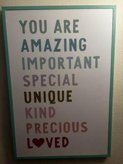 Girls Room Decor ( Words Of Affirmation)