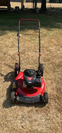 Troy built a push mower