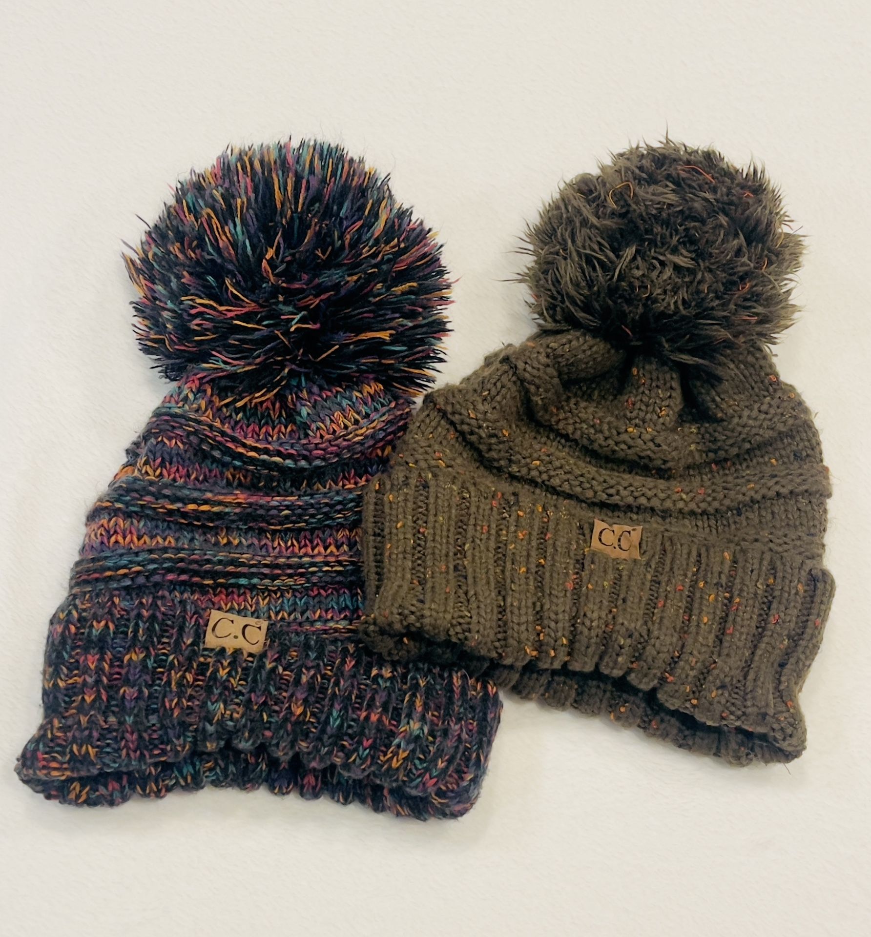 C.C. Exclusives Oversized Slouchy Beanie with Pom Bundle