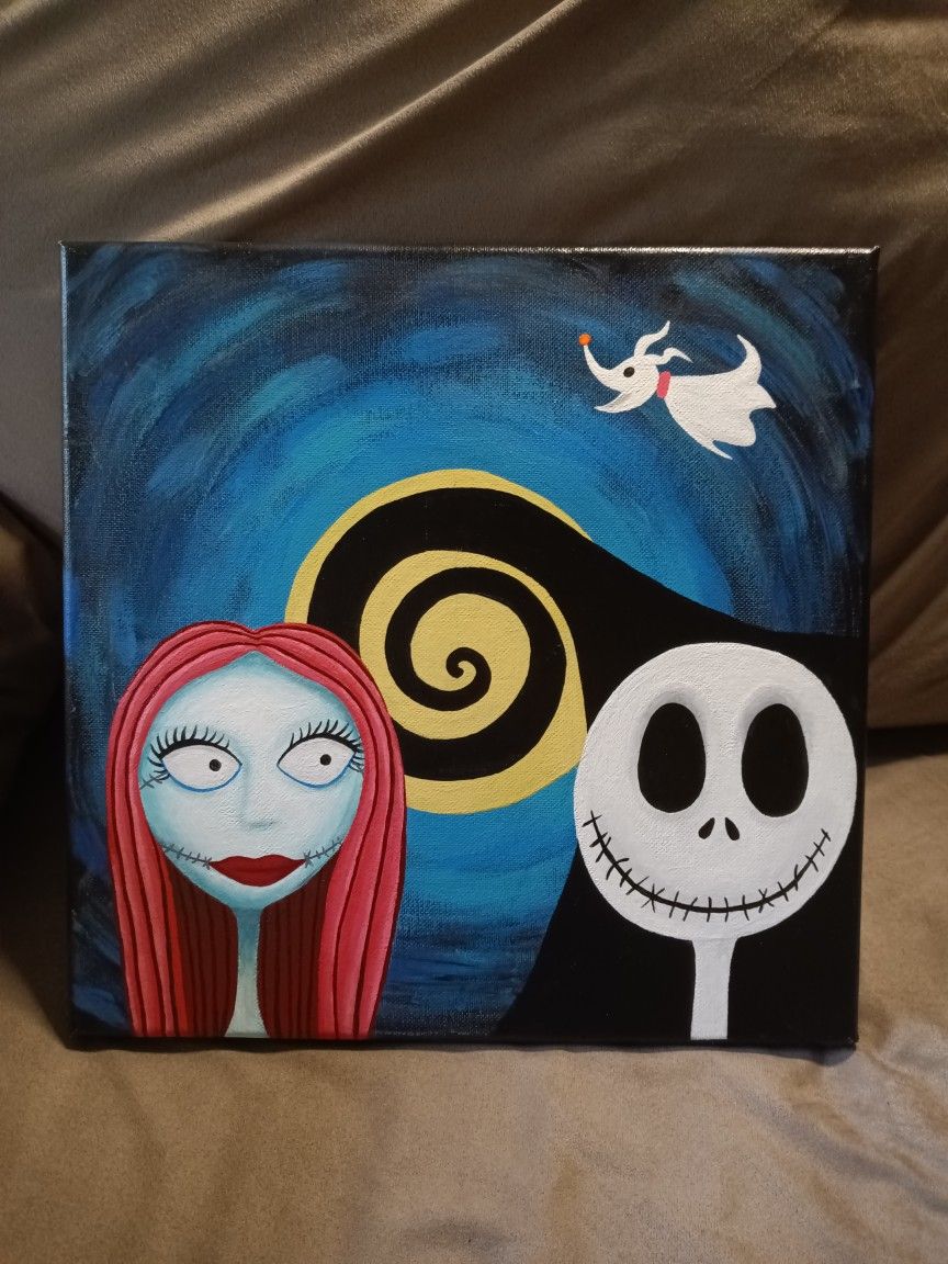 Nightmare Before Christmas Original OOAK Painting