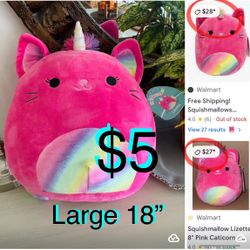 $5 Brand New w/Tag Original 18” Squishmallow Lizette in mint condition.👀my listings I have many