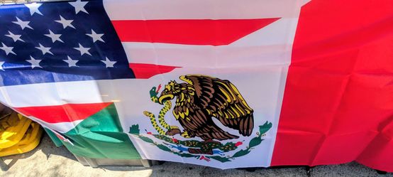 Mexico American Flags 3 By 5 Feet