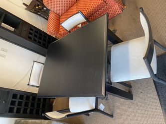 NEW BLACK DINING TABLE AND  4 CHAIRS