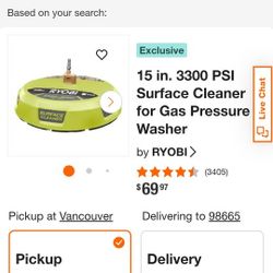 Ryobi  Driveway Concrete Cleaner Used Once