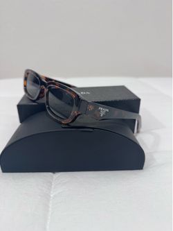 Prada Tortoise Rectangle Sunglasses