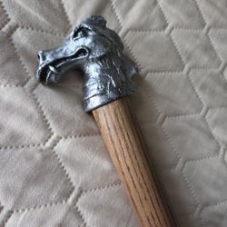 Dragon Head Wooden Walking Cane - LN
