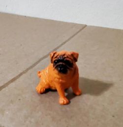 Safari Ltd Pug Dog Figure - Best in Show Puppy Fawn Miniature Toy Figurine