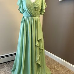 Soft Green Gown Size 10