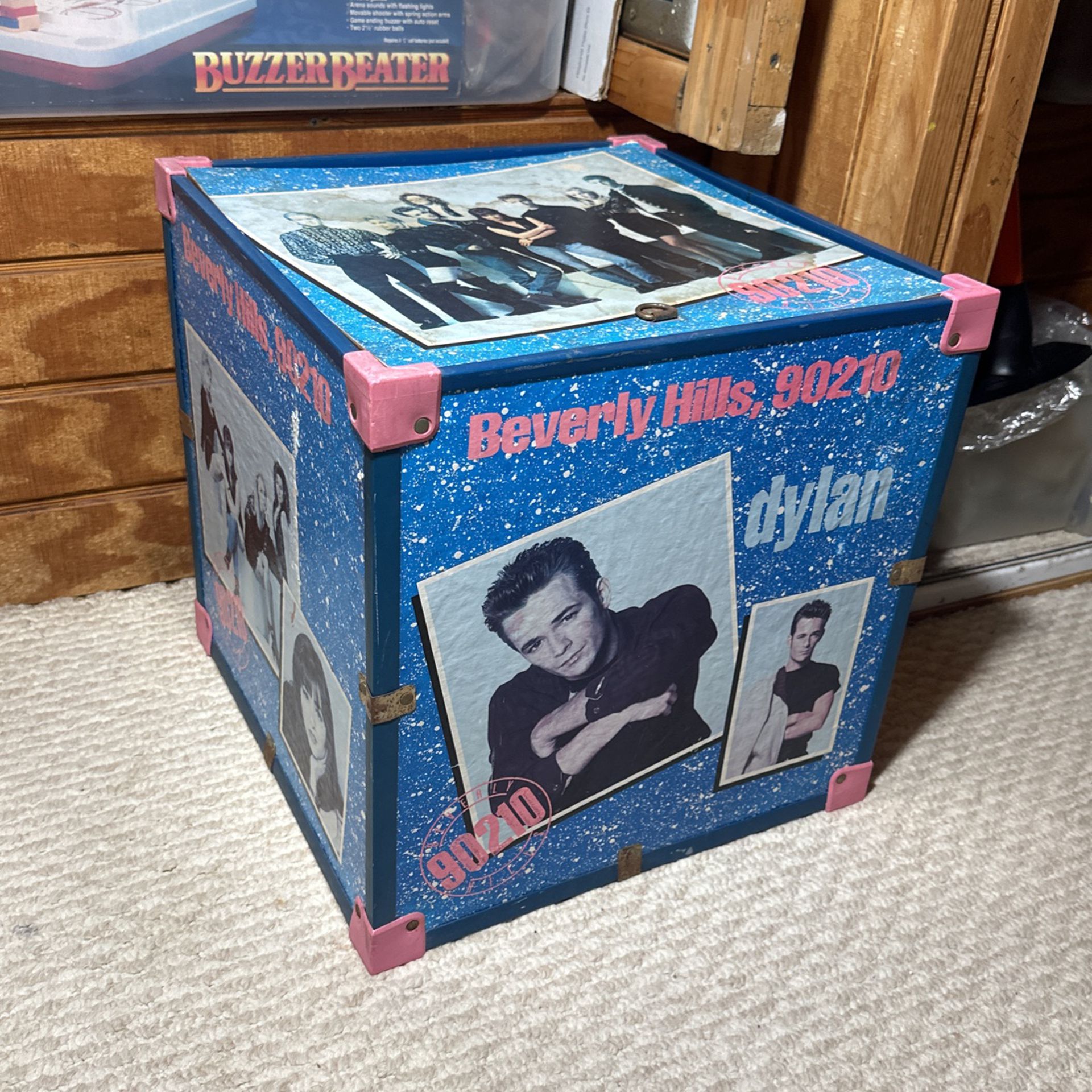 90210 Vintage Toy Storage Case Chest 90s Retro 