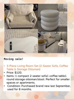 3-piece living room set