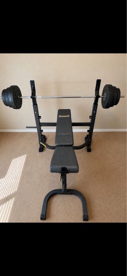 Body Champ Adjustable Bench Press / Home Gym Set – Excellent Condition