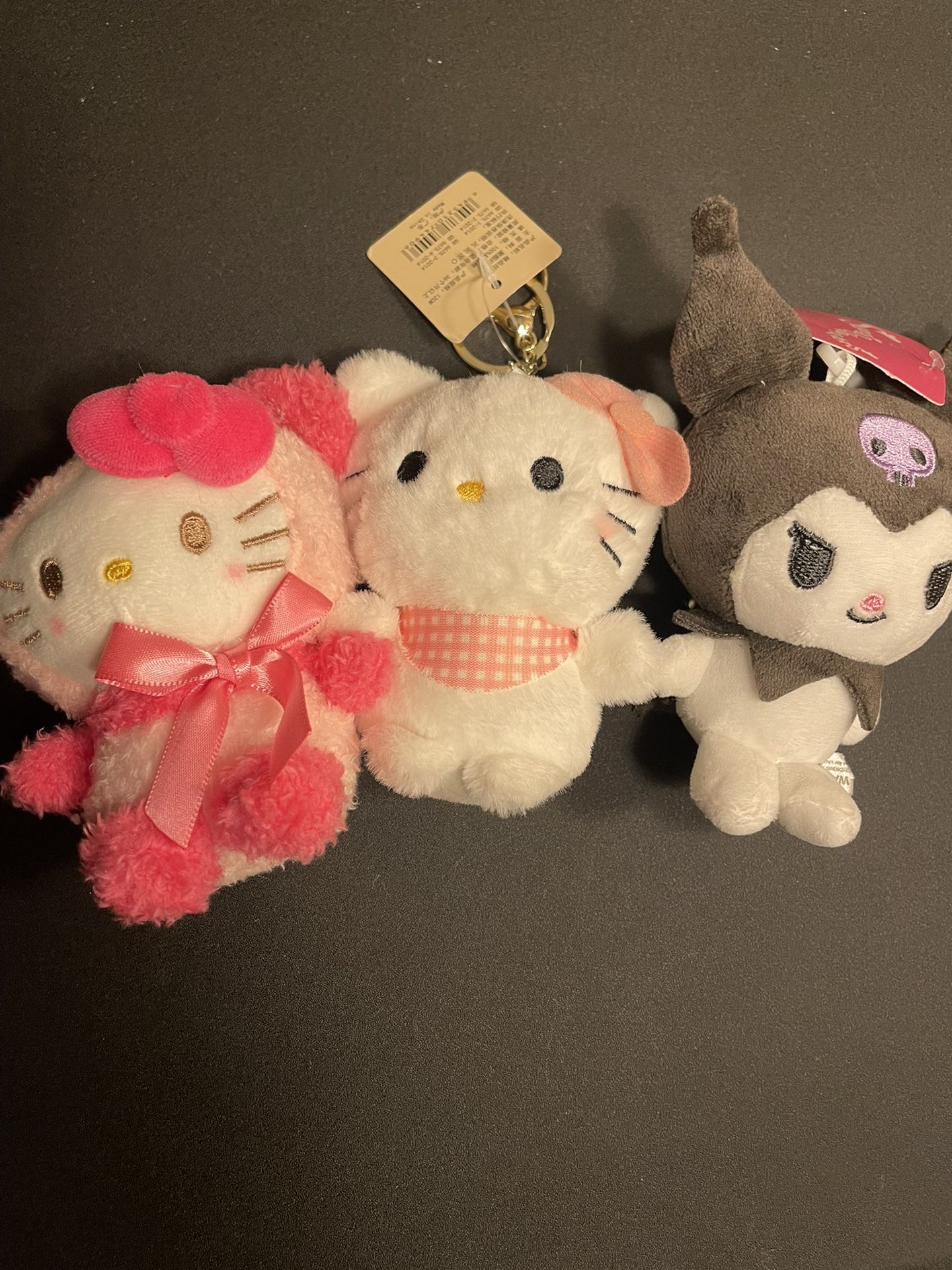 Hello Kitty Plush Keychain Lot 