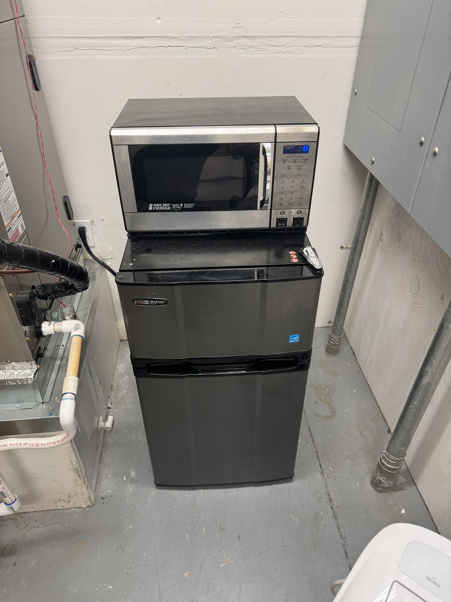 Mini Fridge & Microwave
