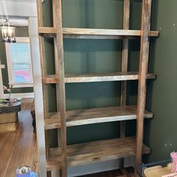 Solid Wood Bookshelf – Modern + Mid-Century Vibe