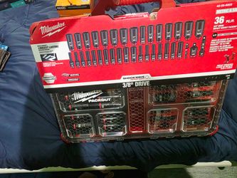 Milwaukee SHOCKWAVE 36-Piece Deep Well Socket Set - PACKOUT