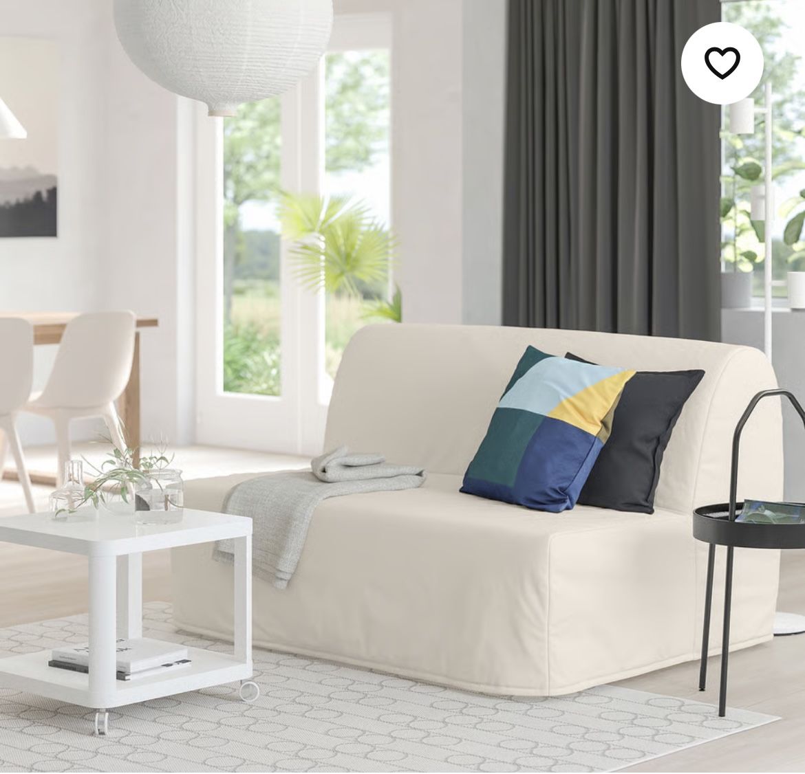 Modern guest bed and love seat in one! (Sofa bed)