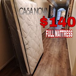 NEW FULL MATTRESS SAME DAY DELIVERY OR PICK UP 