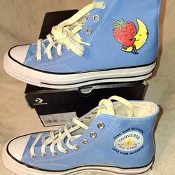 Converse Sky High Farm Men's Size 9 Chuck 70 HI A03327C University Blue/multi