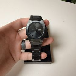 POEDAGAR Men's Luxury Quartz Wristwatch Waterproof Black Stainless Steel