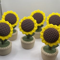 3D Sunflower Desk Decoration