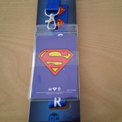 New Superman Lanyard Badge Holder, DC Comics Lanyards for ID Badges