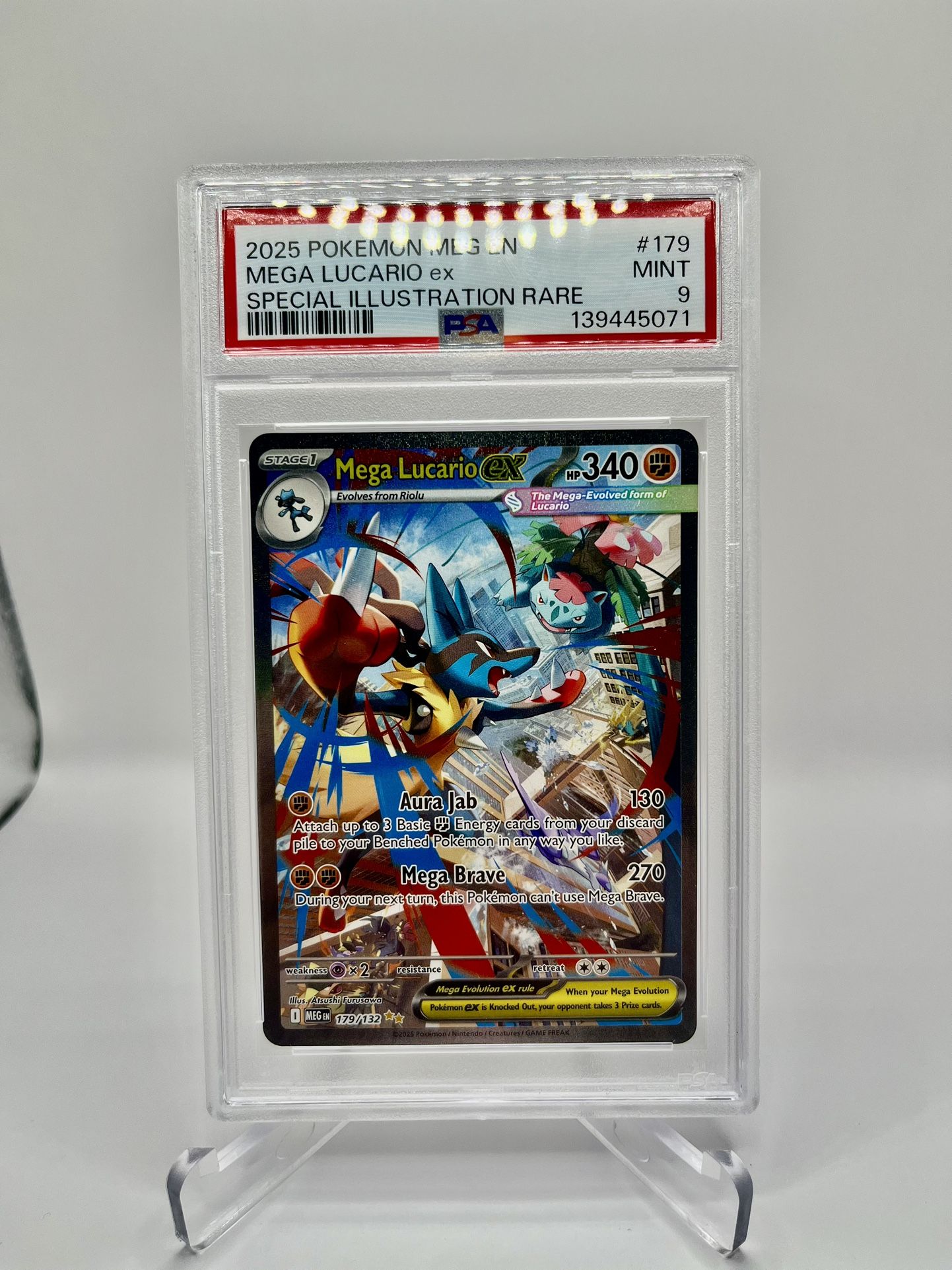 Mega Lucario SIR Mega Evolution PSA 9