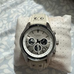 Fossil CH-2592 Sport Chronograph Watch with With Leather Strap.