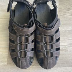 Nunn Bush Mens Outdoor Sandal Brown Size 11 W