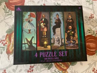 Disney Haunted Mansion 4 Puzzle Set