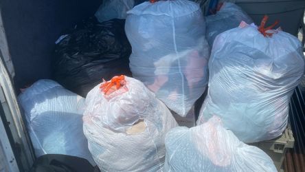 7 bags of clothes