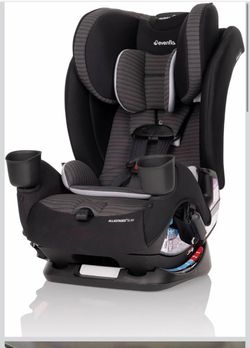 Evenflo All4Stages Slim 4-in-1 Convertible Car Seat (Tybee Black).