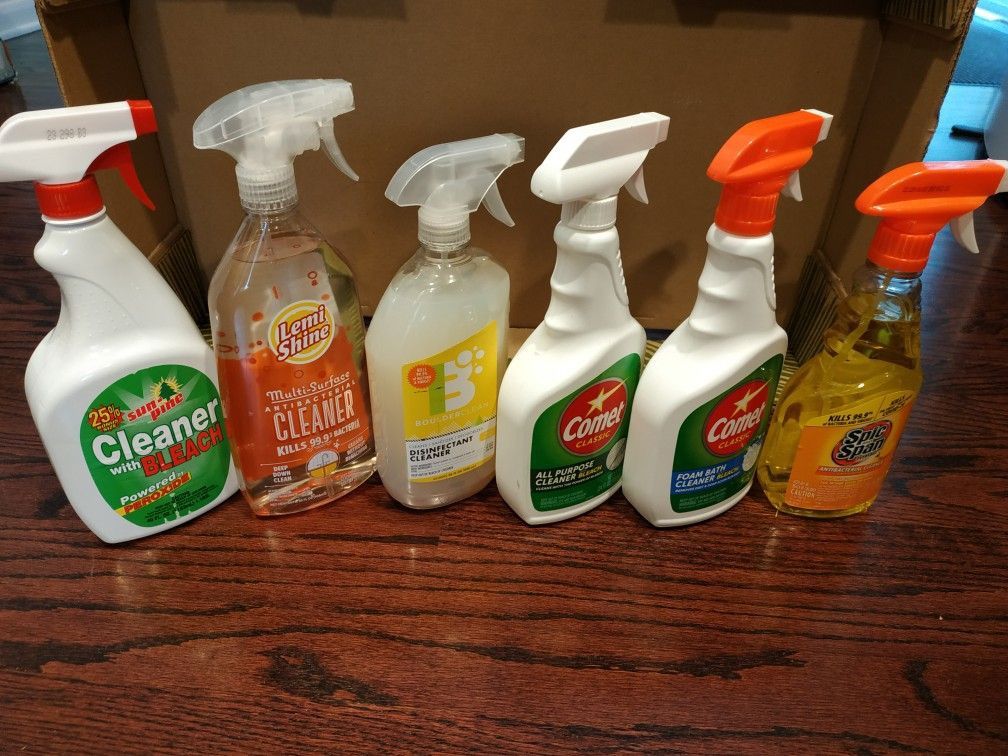 New! Cleaner/Disinfectant Bundle! Was $63.01! 6 House/Kitchen/Bath Sprays! Save Big!