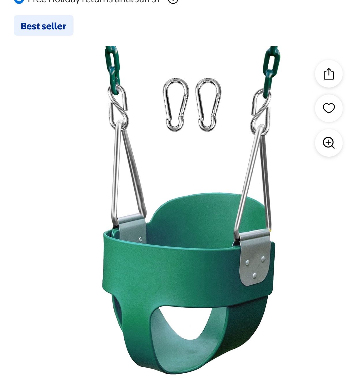 Toddler Red Swings (set of 2)