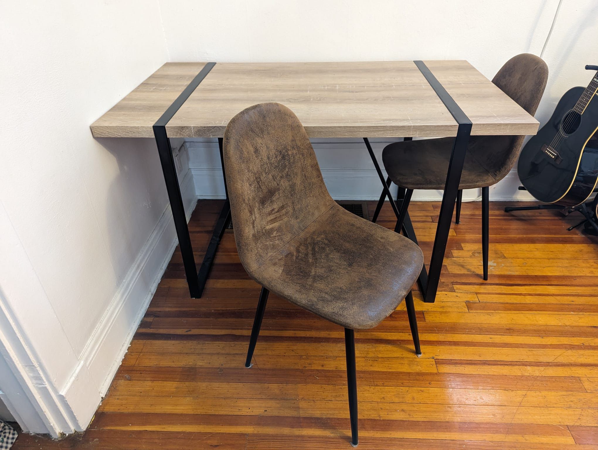 Wooden Dining Table With 4 Chairs