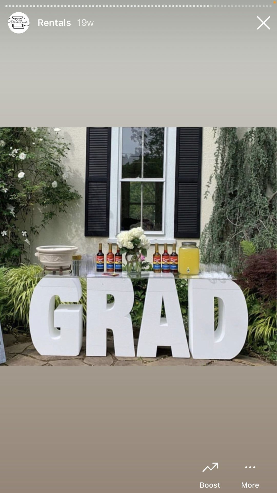 Graduation foam Letters