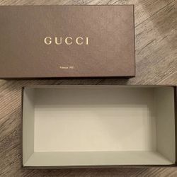 Gucci Brown Empty Shoe Storage Gift Box Made In Italy