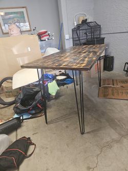 Solid wood table. 