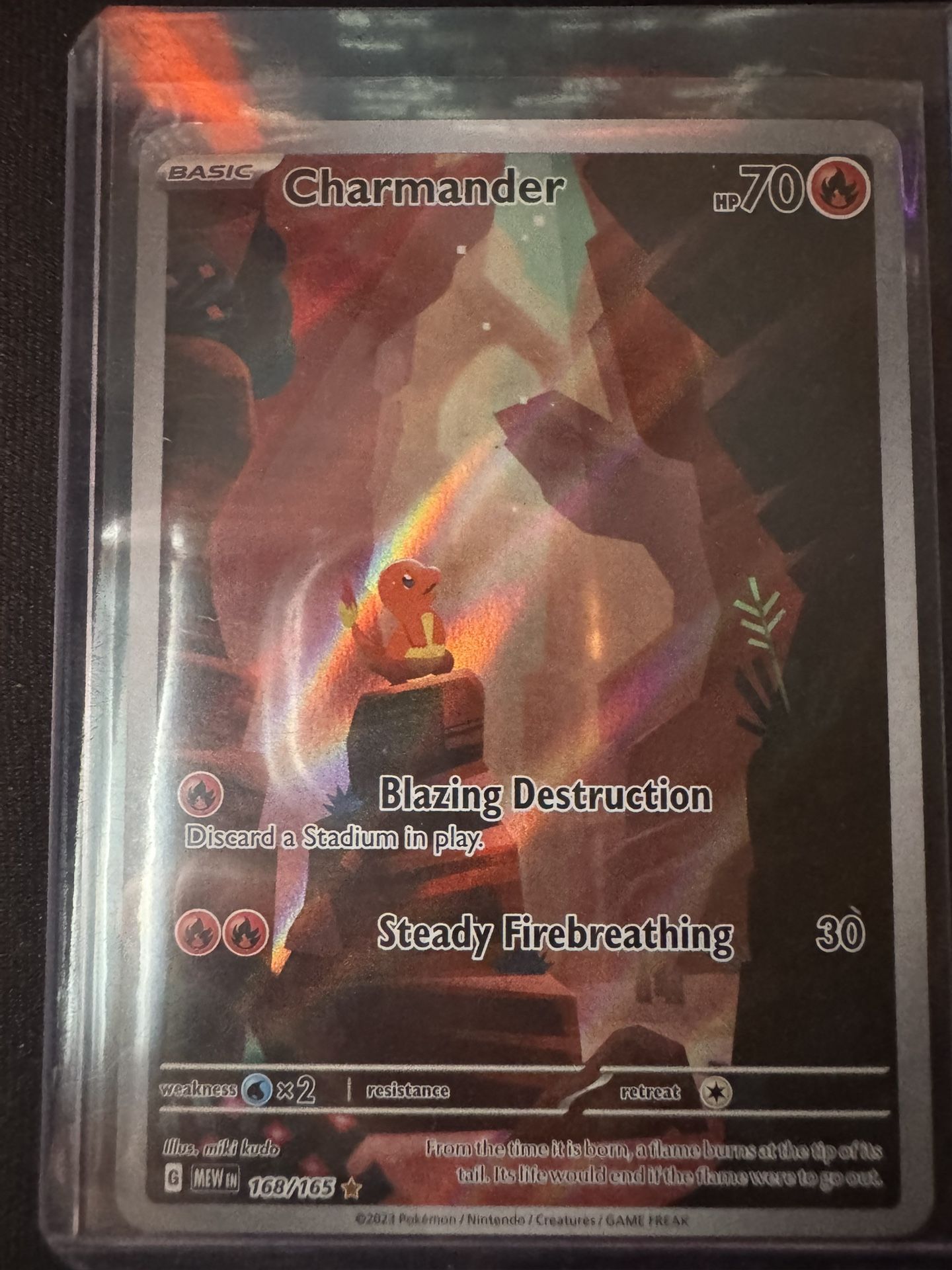 Charmander Illustration Rare Pokemon Card
