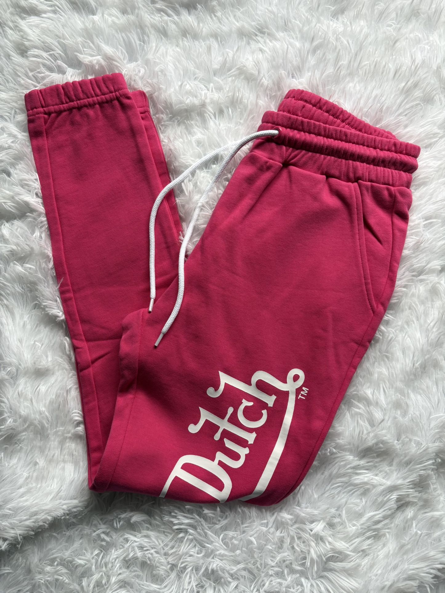 New Pink Von Dutch Sweatpants Womens Size XS Joggers Streetwear Athleisure