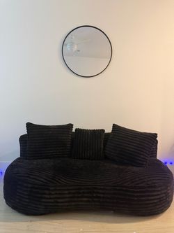 Black Loveseat/ Lounge Sofa
