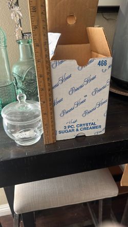 Crystal Sugar & Creamer