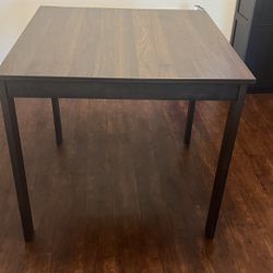 Brown Square Dining Table