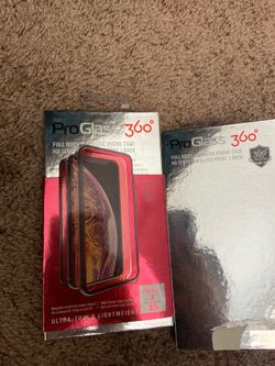 Screen protector and case for iPhone X/XS
