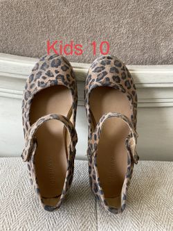 Size 10 Leopard Ballet Flats For Girls
