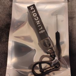 Black Lincoln Keychain NEW 
