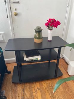 Black TV Stand Shelf